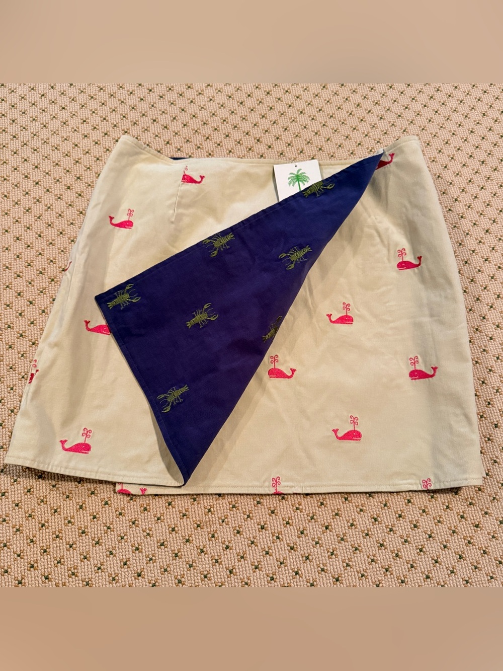 NWT Lilly Pulitzer Dolly Skirt in Maine Course Whale Watching Combo (White Label